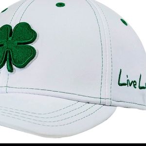 Black Clover Live Lucky Premium Fitted Golf Cap Hat S/M